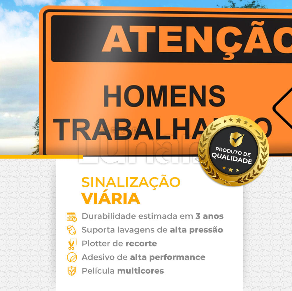 Película Vinil Adesivo Preto Legenda - 1.24 m de Largura