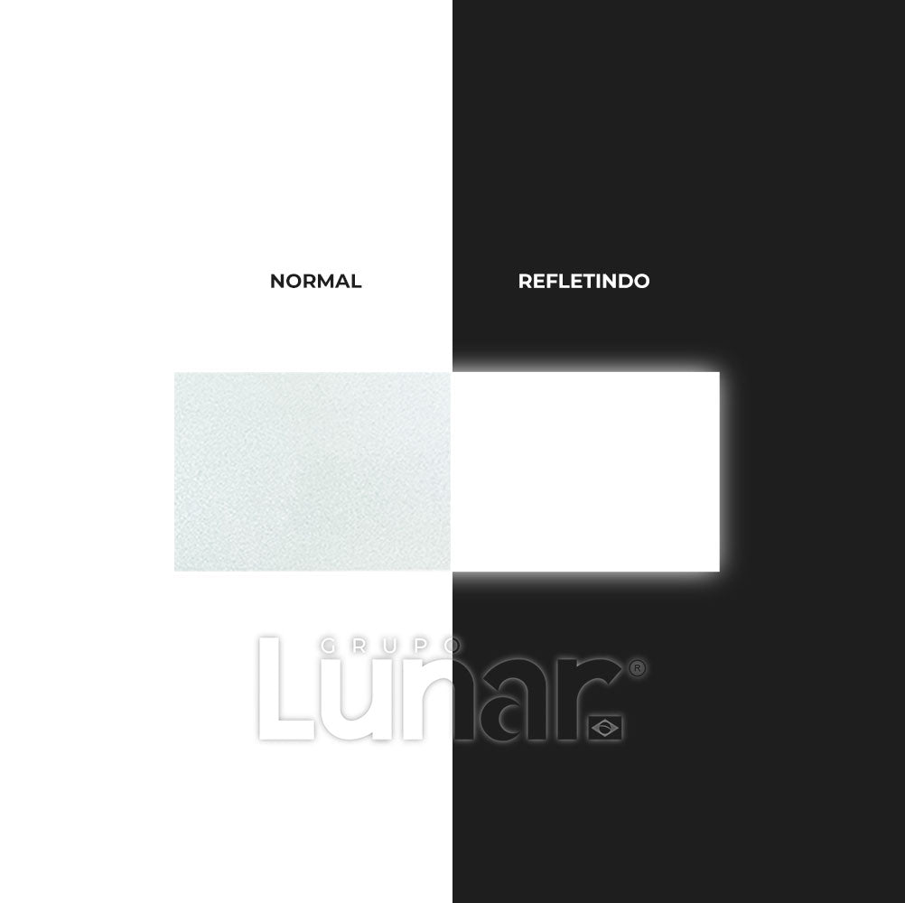 Película Vinil Adesivo Refletivo Para Impressão - 1.24 m de Largura