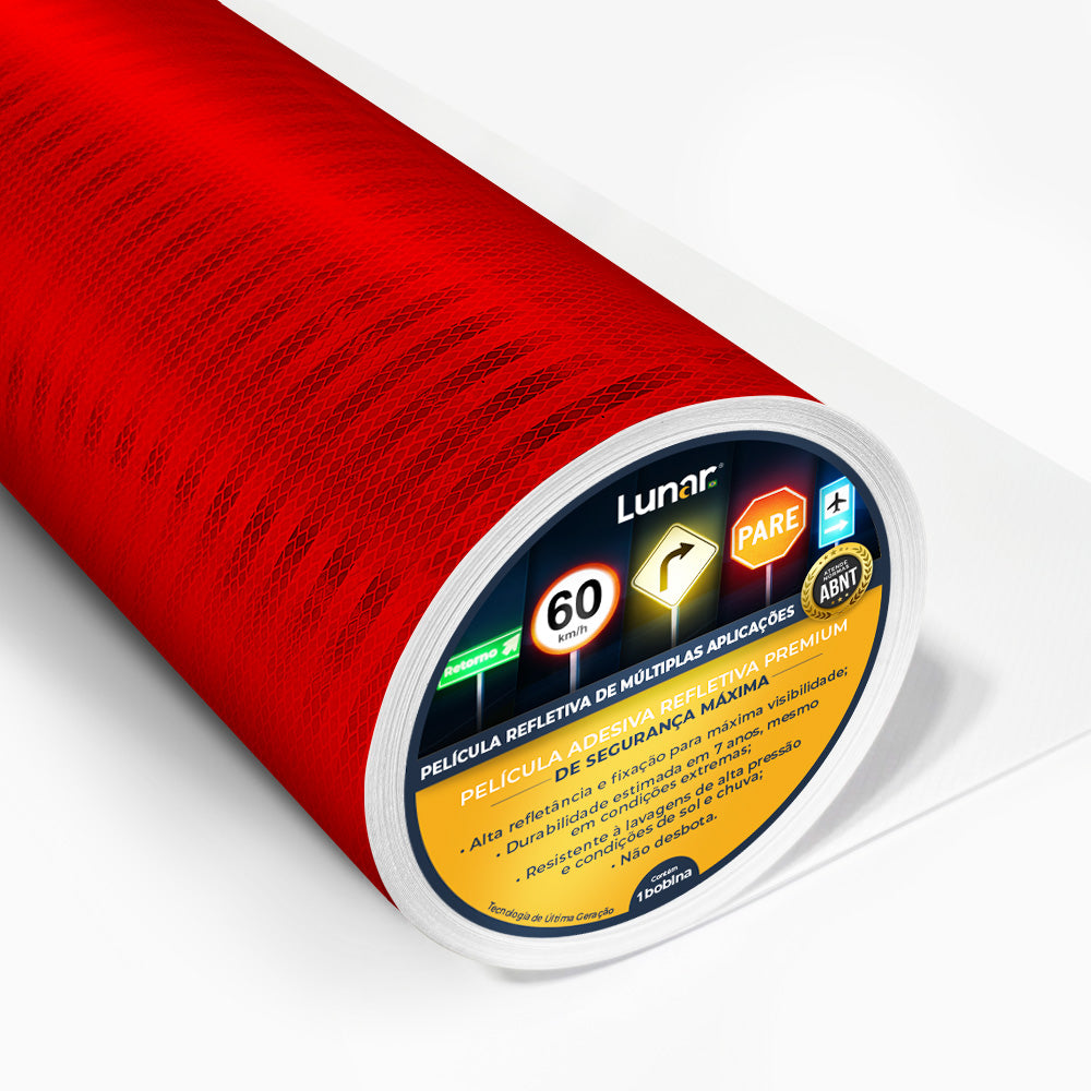 Película Adesiva Refletiva Prismática Normativa - 1.24 m de Largura