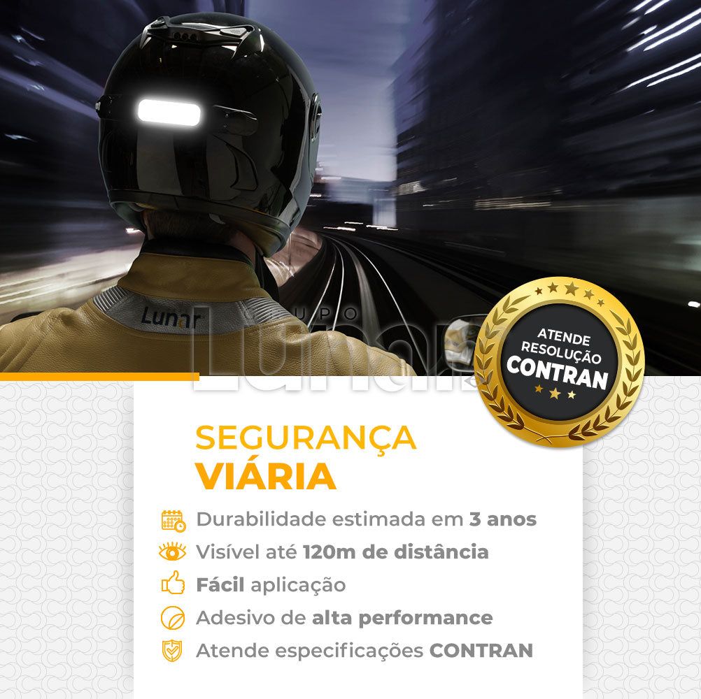Adesivo Refletivo Para Capacete