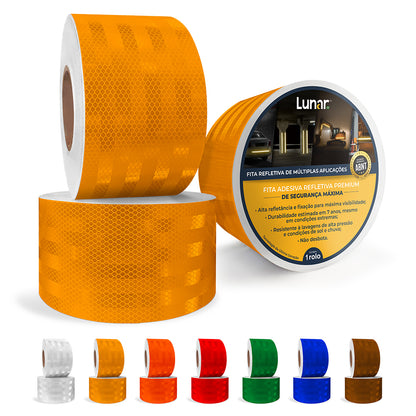 Fita Adesiva Refletiva Prismática Normativa - 10 cm de Largura