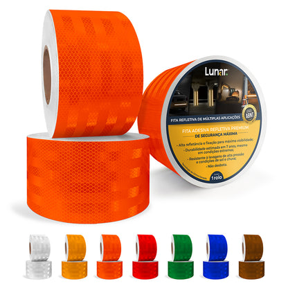 Fita Adesiva Refletiva Prismática Normativa - 10 cm de Largura