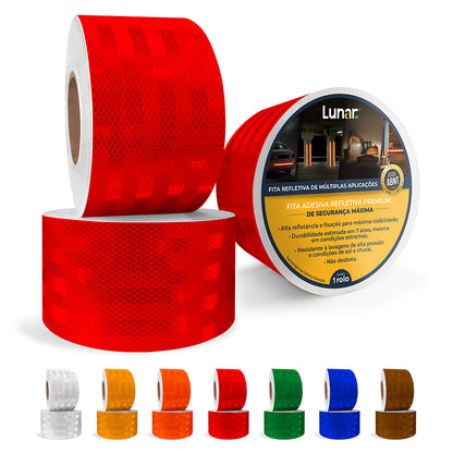 Fita Adesiva Refletiva Prismática Normativa - 10 cm de Largura