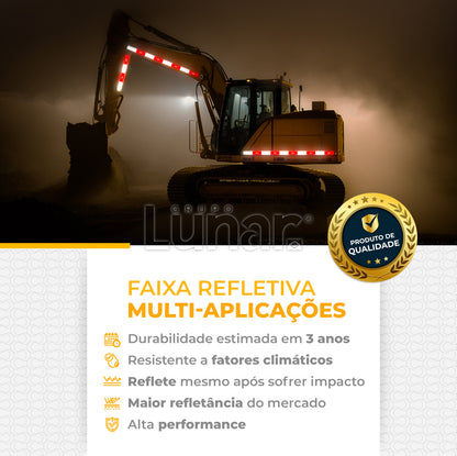 Faixa Adesiva Refletiva Lateral  - 5 cm x 30 cm