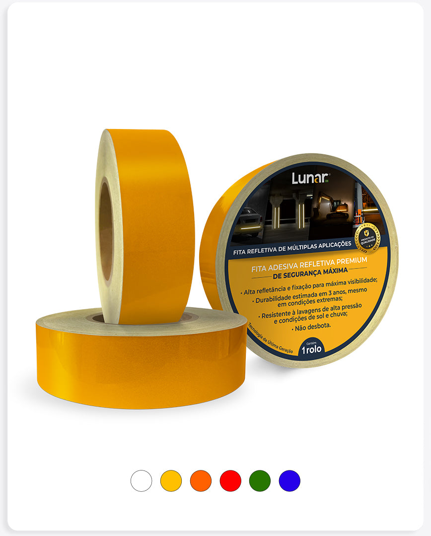 Fita Vinil Adesivo Refletivo Esfera de Vidro - 05 cm de Largura