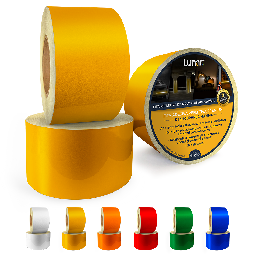 Fita Vinil Adesivo Refletivo Esfera de Vidro - 10 cm de Largura