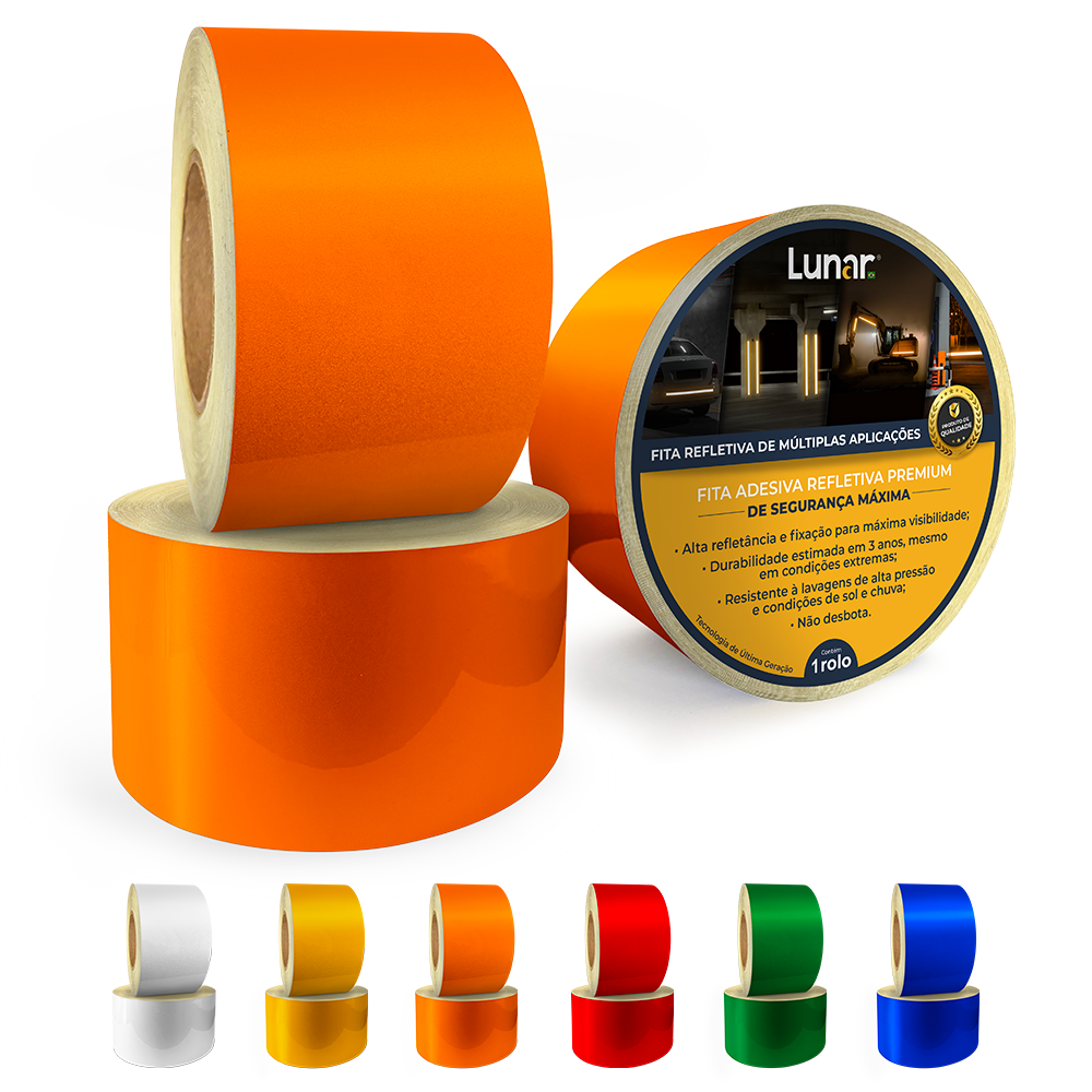 Fita Vinil Adesivo Refletivo Esfera de Vidro - 10 cm de Largura