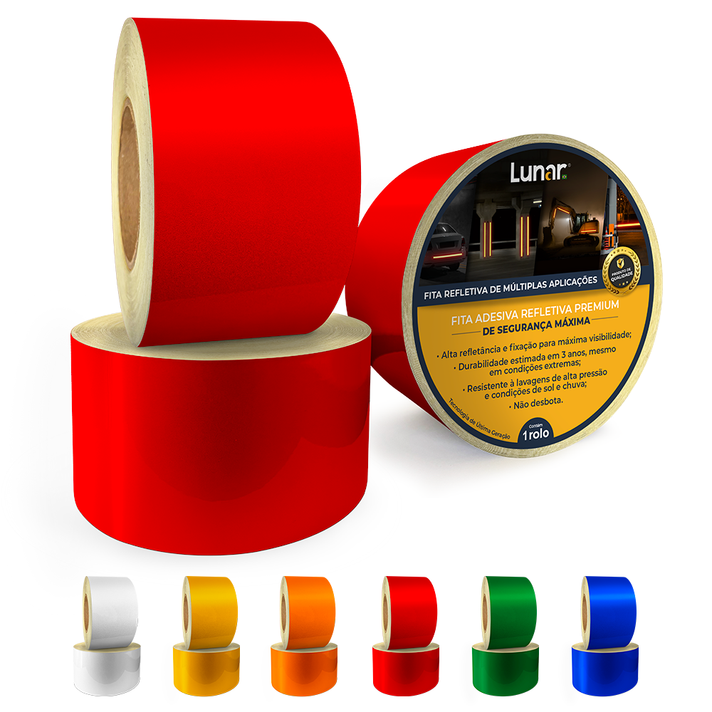 Fita Vinil Adesivo Refletivo Esfera de Vidro - 10 cm de Largura