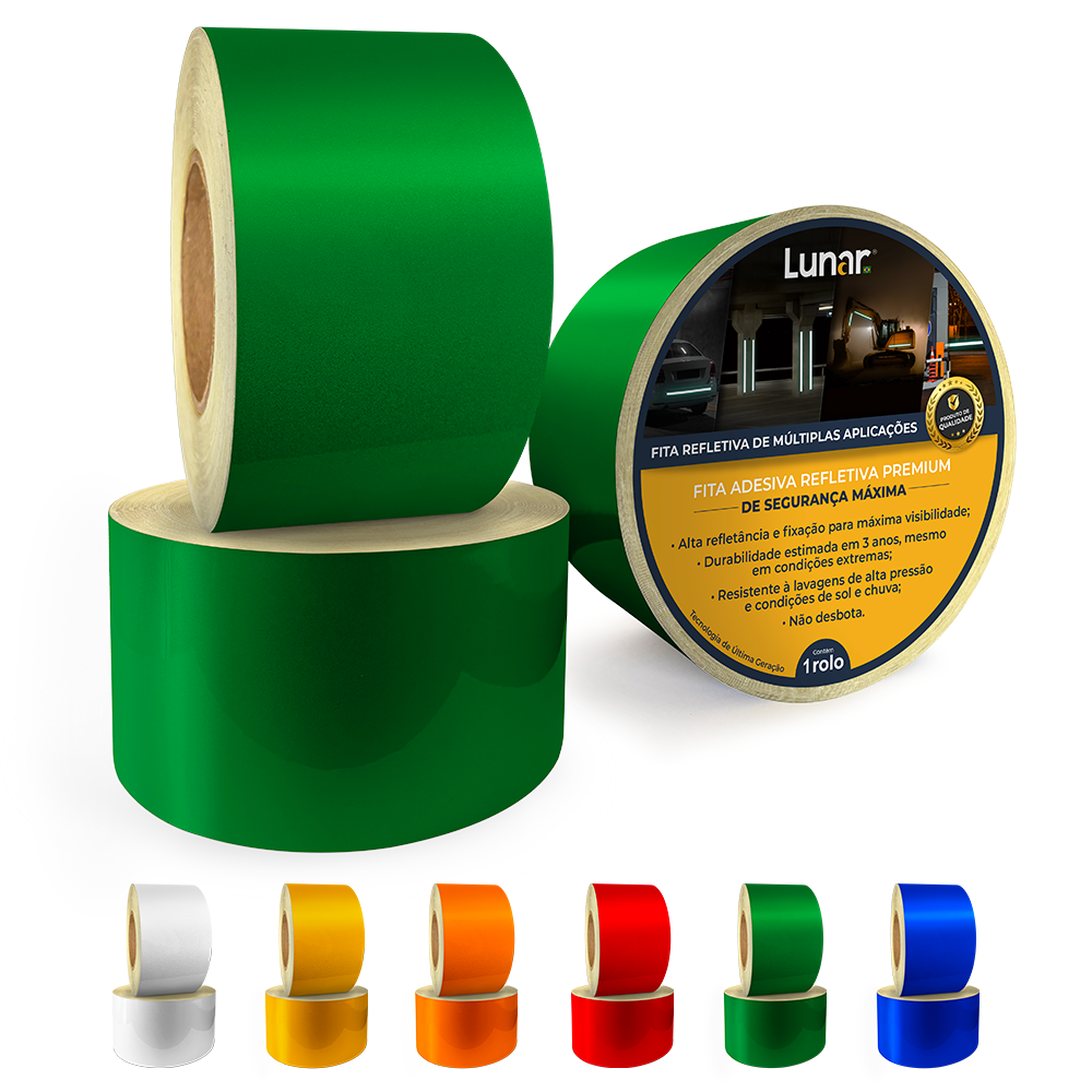 Fita Vinil Adesivo Refletivo Esfera de Vidro - 10 cm de Largura