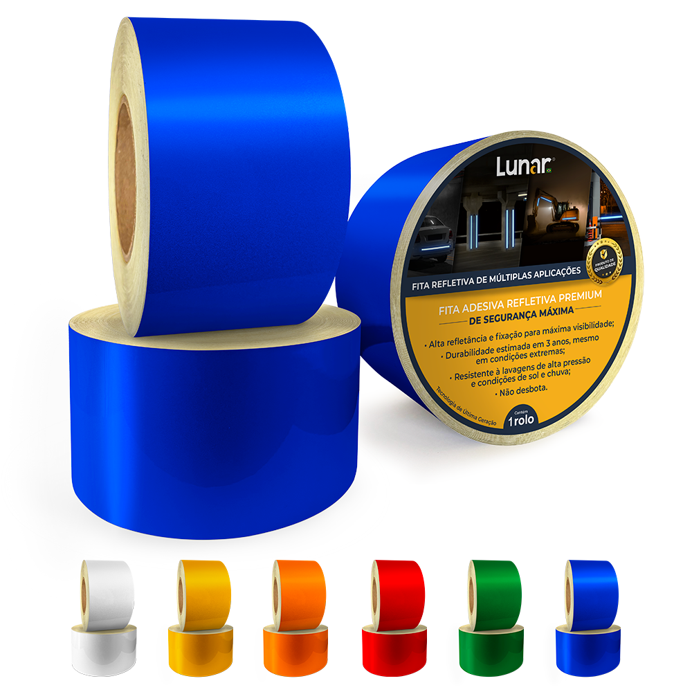 Fita Vinil Adesivo Refletivo Esfera de Vidro - 10 cm de Largura