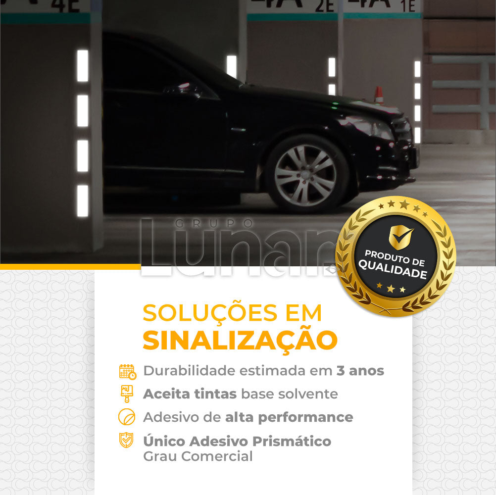 Fita Adesiva Refletiva Colmeia - 10 cm de Largura