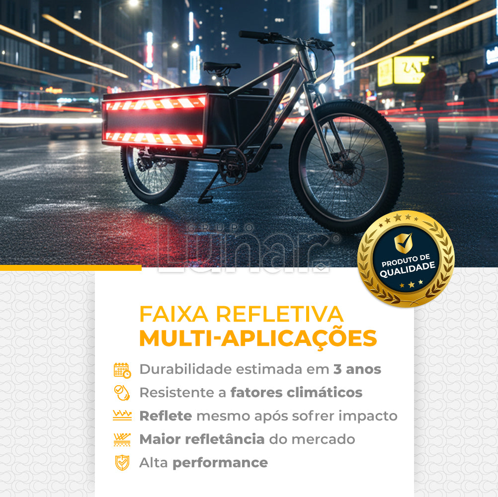 Faixa Adesiva Refletiva Baú - 5 cm x 1.40 m