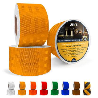 Fita Adesiva Refletiva Prismática Normativa - 10 cm de Largura