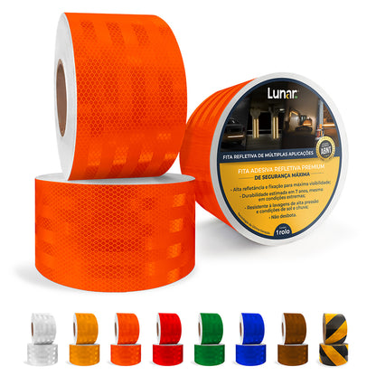 Fita Adesiva Refletiva Prismática Normativa - 10 cm de Largura