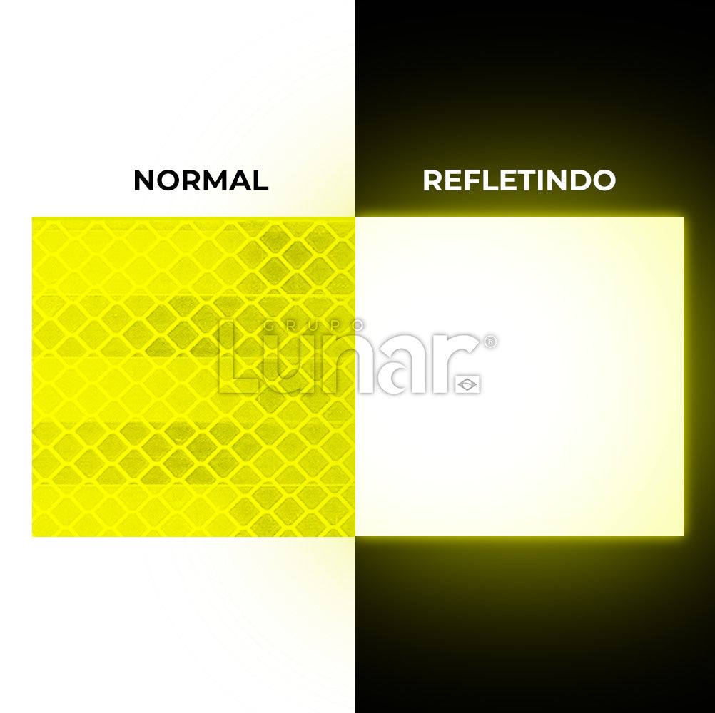 Fita Adesiva Refletiva Prismática Normativa Alta Intensidade - 05 cm de Largura