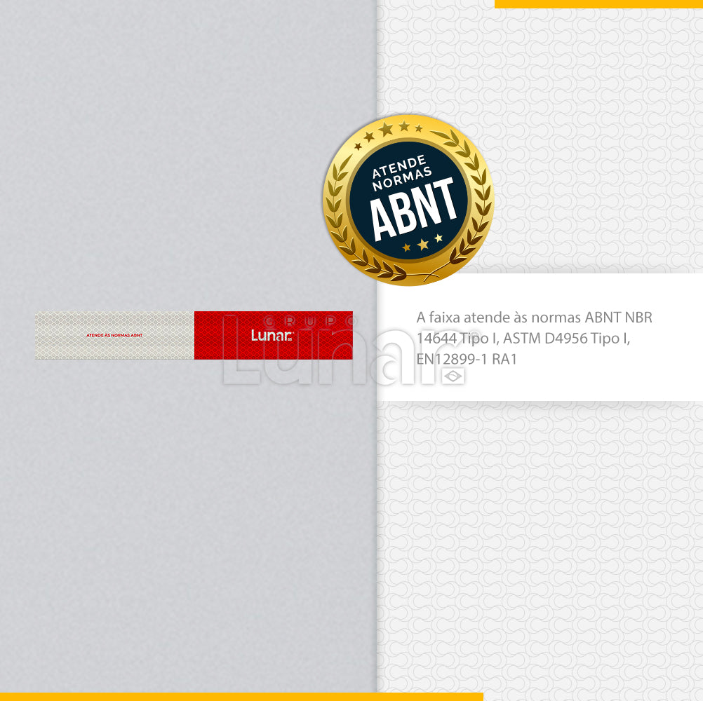 Faixa Refletiva Lateral Magnética  - 5 cm x 30 cm