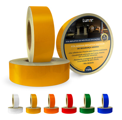 Fita Vinil Adesivo Refletivo Esfera de Vidro - 05 cm de Largura