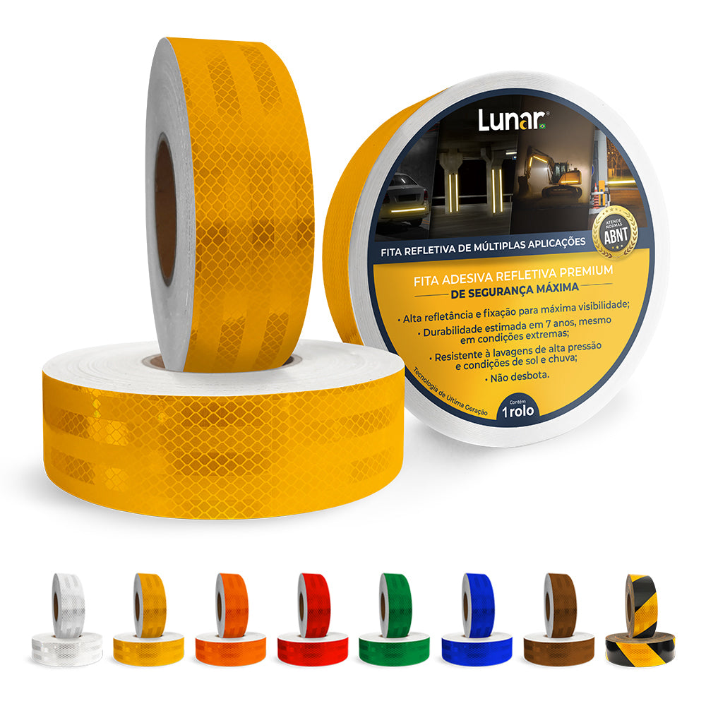Fita Adesiva Refletiva Prismática Normativa - 05 cm de Largura