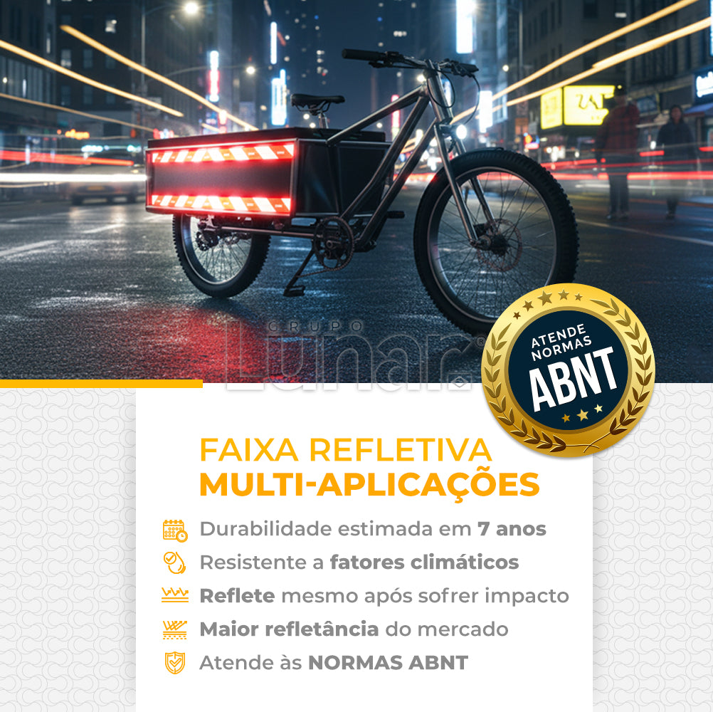 Faixa Adesiva Refletiva Baú - 5 cm x 1.40 m