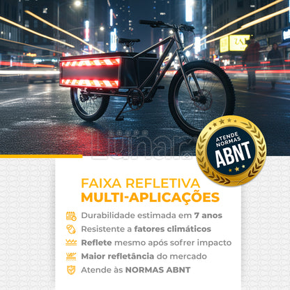 Faixa Adesiva Refletiva Baú - 5 cm x 1.40 m