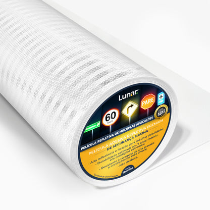 Película Adesiva Refletiva Prismática Normativa - 0.62 m de Largura