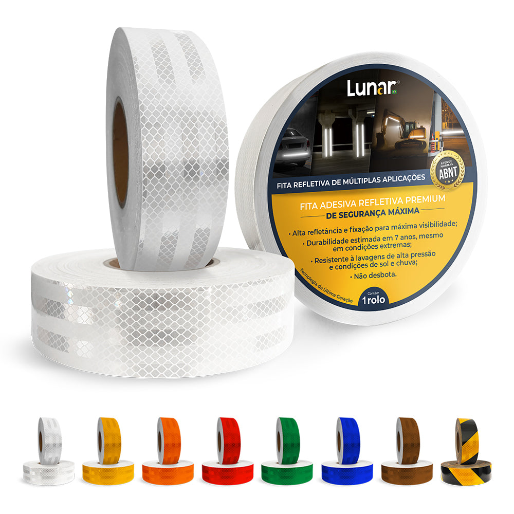 Fita Adesiva Refletiva Prismática Normativa - 05 cm de Largura