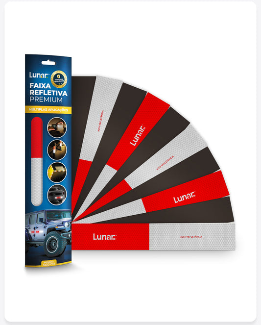 Faixa Refletiva Lateral Magnética  - 5 cm x 30 cm