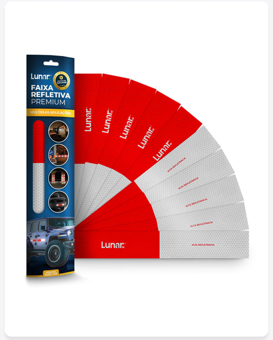 Faixa Adesiva Refletiva Lateral  - 5 cm x 30 cm