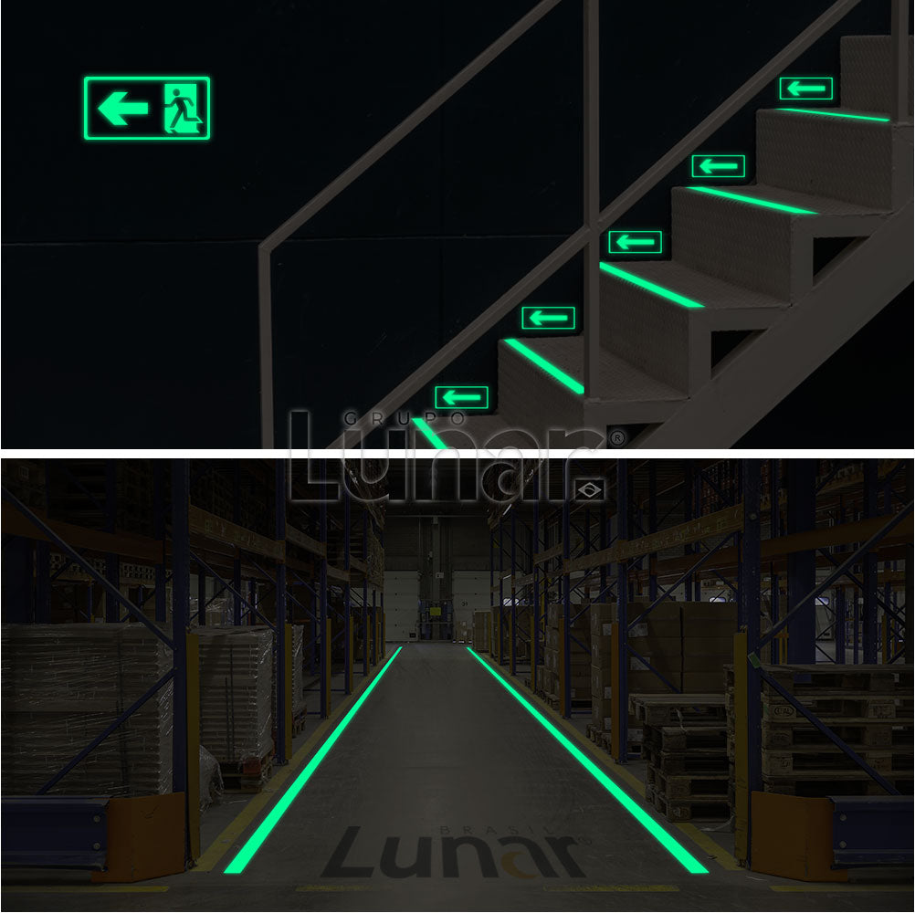Película Adesiva Fotoluminescente - 1.24 m de Largura
