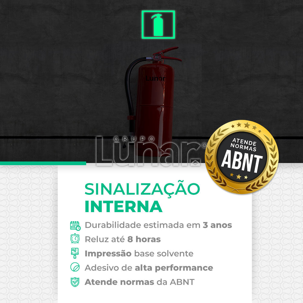 Película Adesiva Fotoluminescente - 1.24 m de Largura