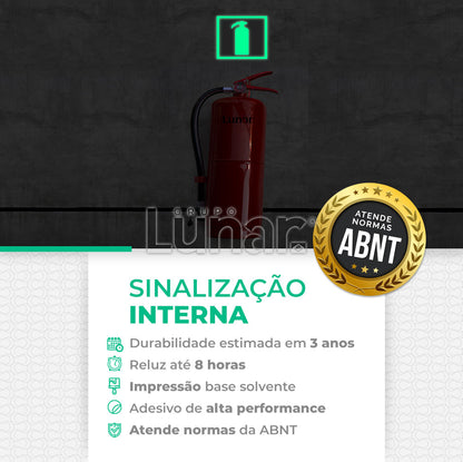 Película Adesiva Fotoluminescente - 1.24 m de Largura