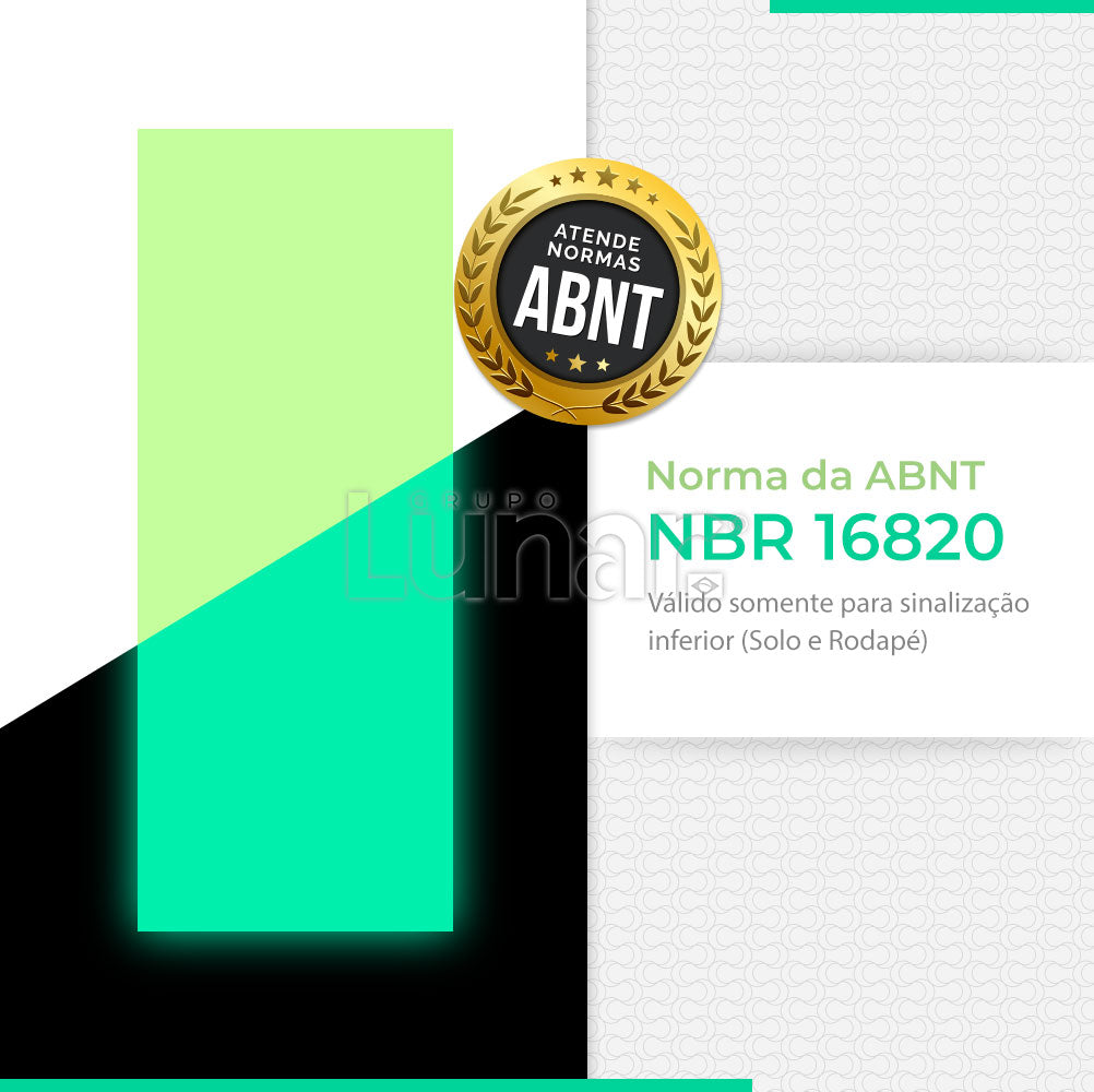 Película Adesiva Fotoluminescente - 1.24 m de Largura