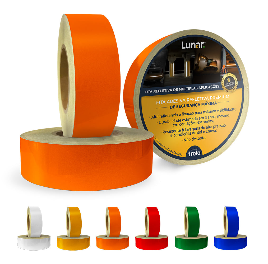 Fita Vinil Adesivo Refletivo Esfera de Vidro - 05 cm de Largura