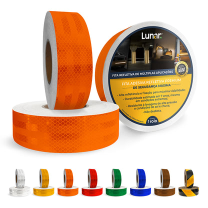 Fita Adesiva Refletiva Prismática Normativa - 05 cm de Largura