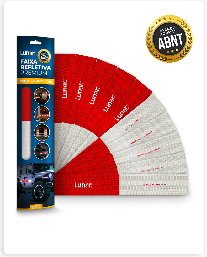 Faixa Adesiva Refletiva Lateral  - 5 cm x 30 cm