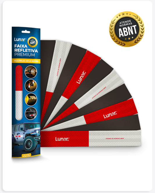 Faixa Refletiva Lateral Magnética  - 5 cm x 30 cm
