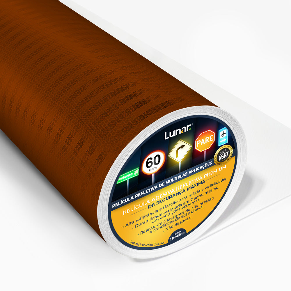 Película Adesiva Refletiva Prismática Normativa - 0.62 m de Largura