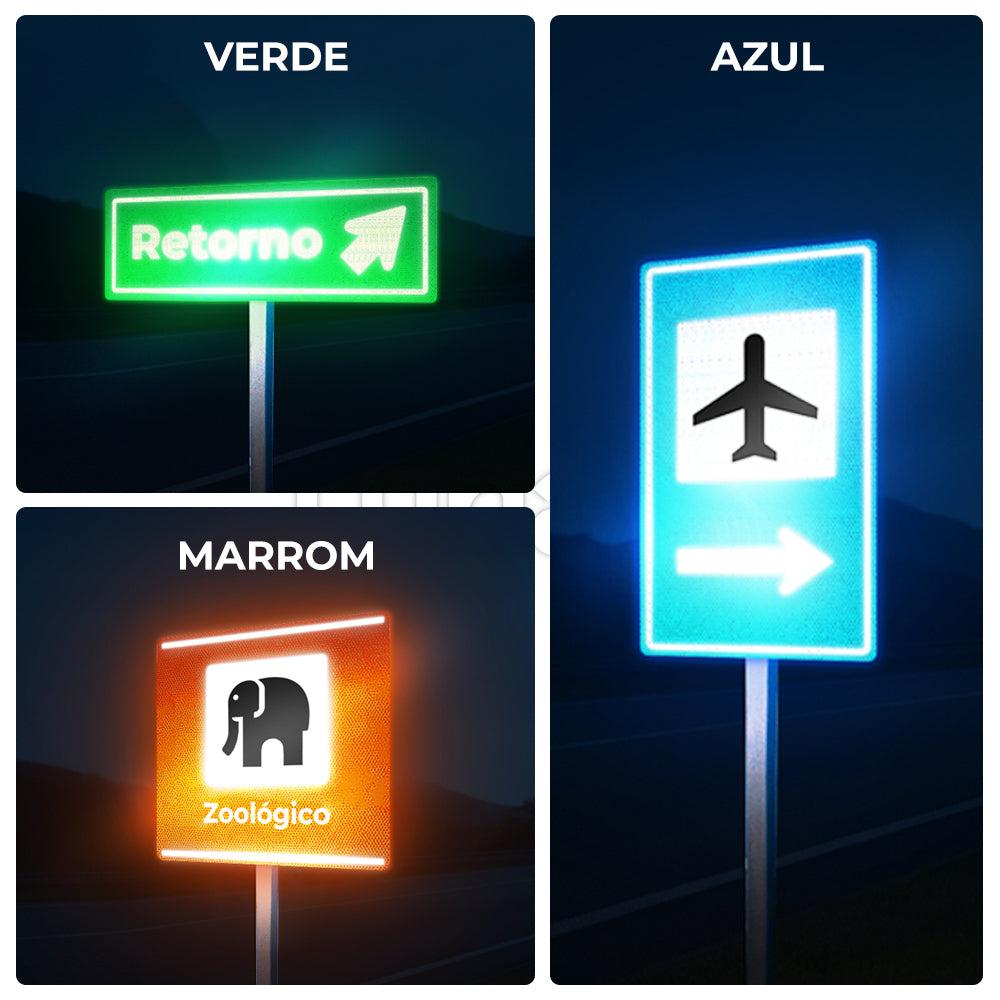 Película Adesiva Refletiva Prismática Normativa - 0.62 m de Largura