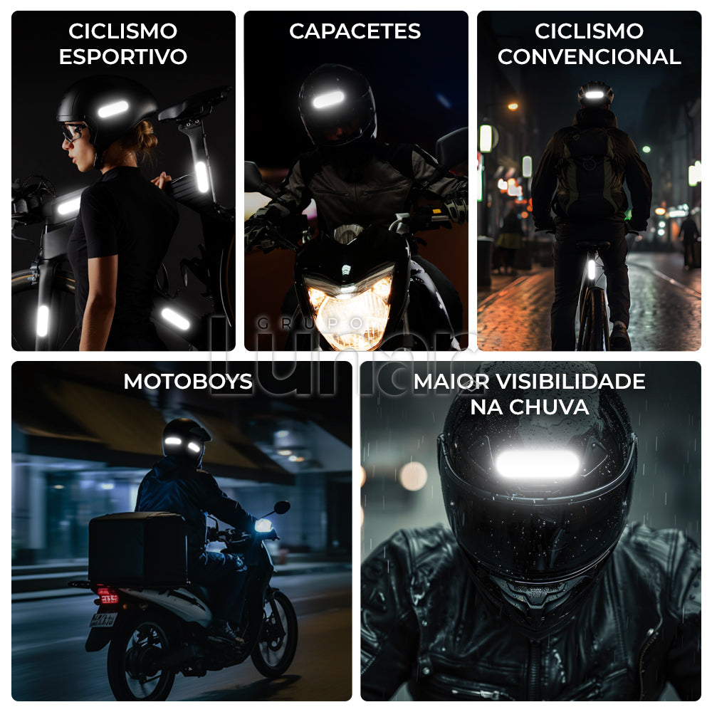 Adesivo Refletivo Para Capacete