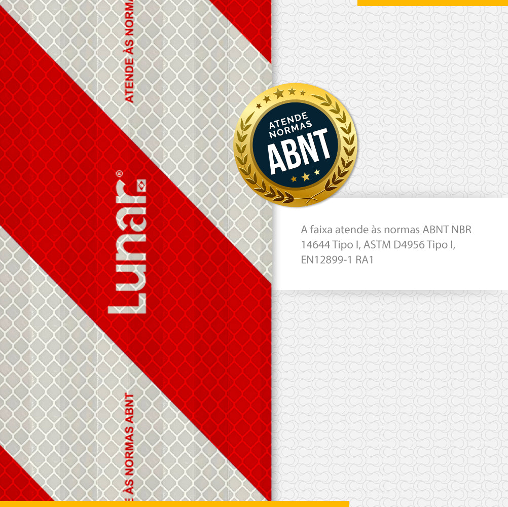 Faixa Adesiva Refletiva Para-choque  - 10 cm x 2.40 m