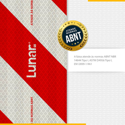 Faixa Adesiva Refletiva Para-choque  - 10 cm x 2.40 m