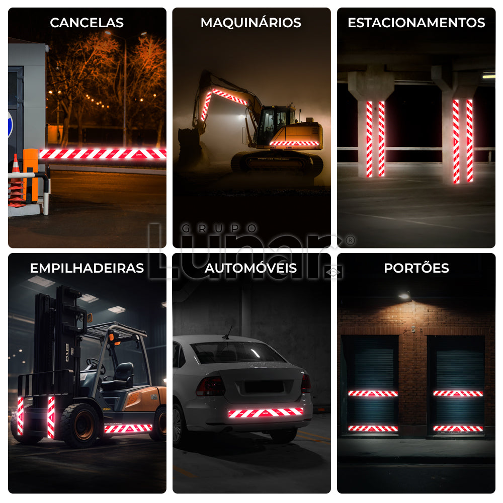 Faixa Adesiva Refletiva Para-choque  - 10 cm x 2.40 m