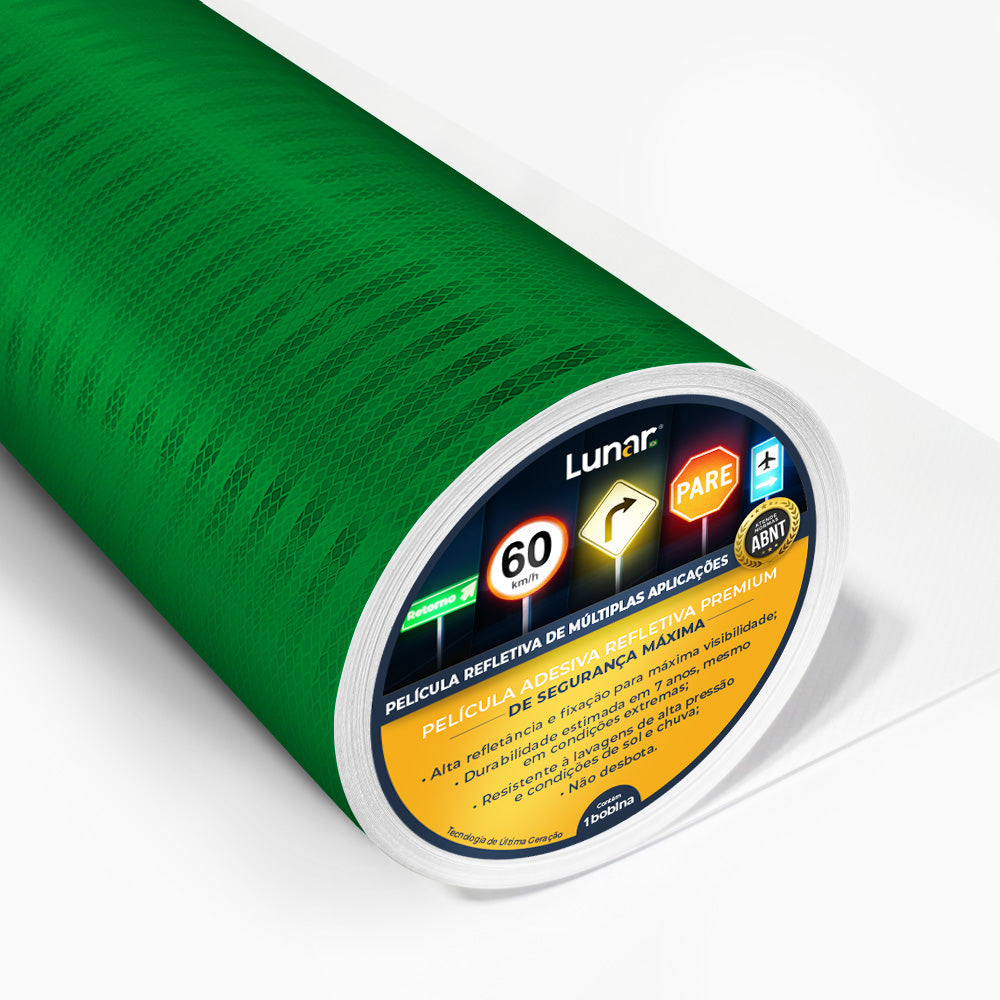 Película Adesiva Refletiva Prismática Normativa - 0.62 m de Largura
