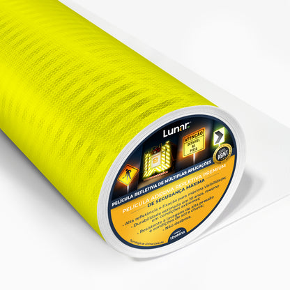 Película Adesiva Refletiva Prismática Normativa Alta Intensidade - 0.62 m de Largura