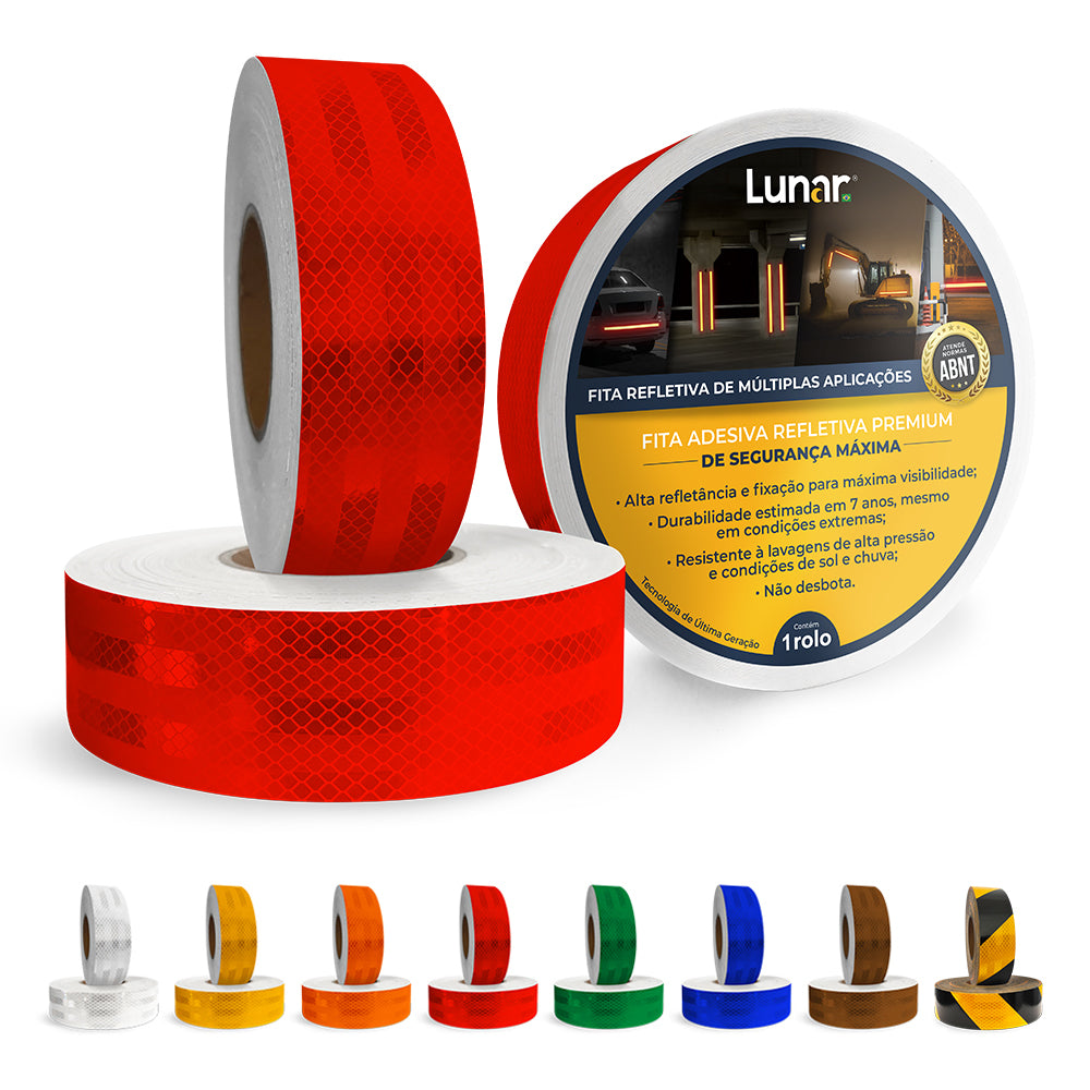 Fita Adesiva Refletiva Prismática Normativa - 05 cm de Largura