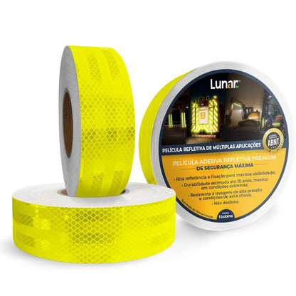 Fita Adesiva Refletiva Prismática Normativa Alta Intensidade - 05 cm de Largura